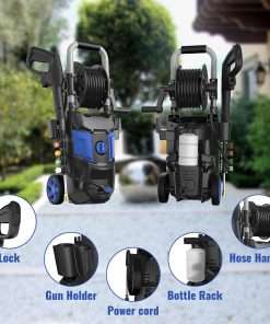 Electric Pressure Washer,4800PSI Max 3.2 GPM 20FT Hose,35FT Power Cord 4 Different Tips Foam Cannon Power Washer - 6