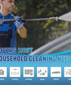 Electric Pressure Washer 5000 PSI 3.5 GPM Power Washer Touch Screen Adjustable Pressure,4 Nozzles and 500ml Foam Cannon Power Washer Cleaning for Patio - 7