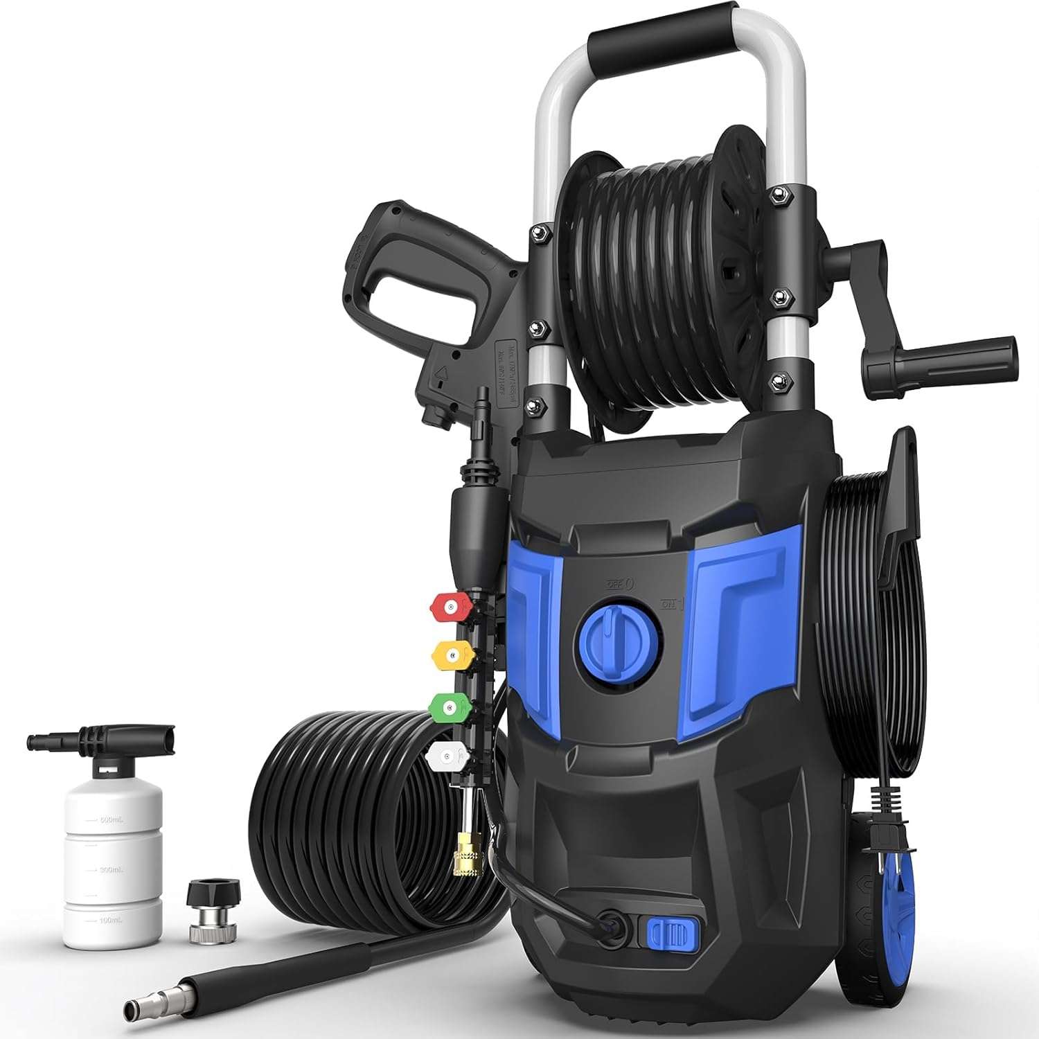 Electric Pressure Washer for Car, Patio, Driveway, Garden, Outdoor Surface Cleaning - 1