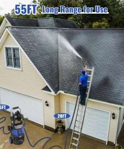 Electric Pressure Washer, 5000PSI Max 3.6 GPM 20FT Hose,35FT Power Cord 4 Different Tips Foam Cannon Power Washer - 3