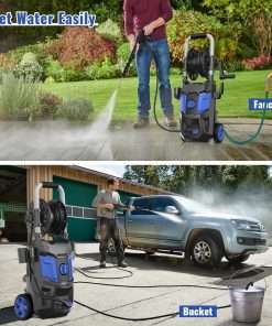Electric Pressure Washer, 5000PSI Max 3.6 GPM 20FT Hose,35FT Power Cord 4 Different Tips Foam Cannon Power Washer - 5