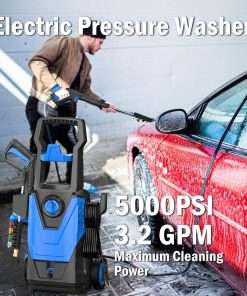 Electric Pressure Washer, Power Washer with Cleaning Range, 4 Nozzles, Foam Cannon, High Pressure Cleaning Machine for Cars - 6