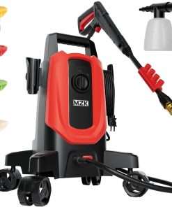 MZK Electric Pressure Washer, High-Pressure Power Washer with Anti-Tipping Technology and Foam Cannon, 4500 Max PSI 3.0 Max GPM, 4 Quick-Connect Nozzles - 1