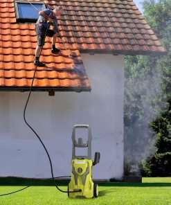 Power Washers Electric Powered 5000PSI-max 3.2GPM High Pressure Washer Car Cleaning Machine with Adjustable Spray Nozzle and Foam Cannon for Home Driveway Patio Deck, Light Yellow - 2