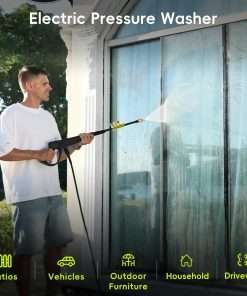 Electric Pressure Washer - 4200 Max PSI, 2.5 GPM Power Washer with 4 Quick-Connect Nozzles, Foam Cannon, 1800 Watt High Pressure Washer for Cars, Decks, Driveways, Home, Patios - 2
