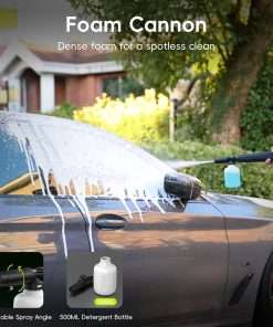 Electric Pressure Washer - 4200 Max PSI, 2.5 GPM Power Washer with 4 Quick-Connect Nozzles, Foam Cannon, 1800 Watt High Pressure Washer for Cars, Decks, Driveways, Home, Patios - 4