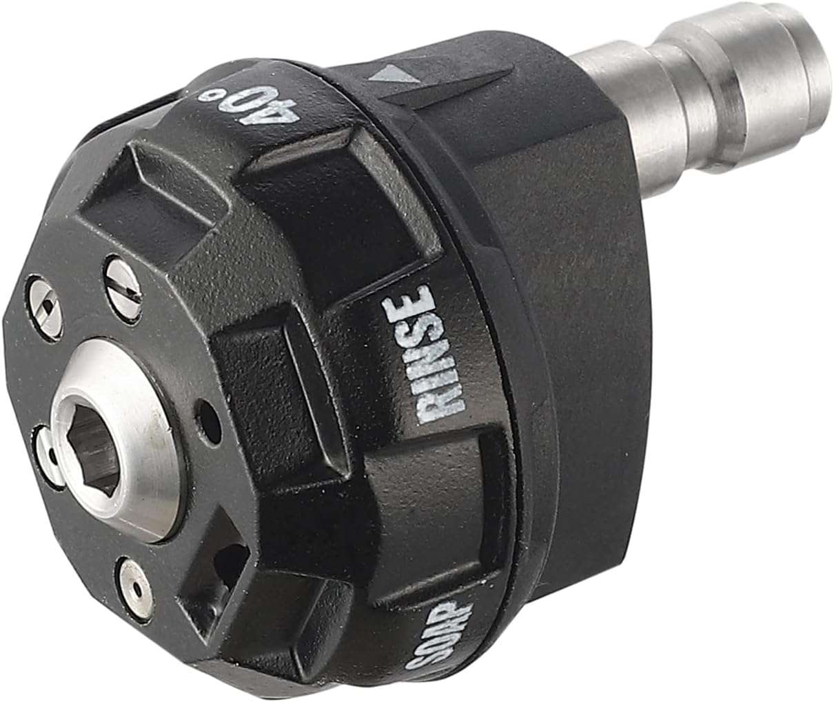 Meteor Blast Pressure Washer Nozzle, 6-in-1 Quick Change over and Adjustable, Power Washer Tips Replacement with 1-4 inch Quick Connector, MAX 4500PSI for Pressure Washer - 1