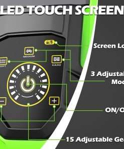 Pressure Washer, 5000PSI 3.2GPM Adjustable Touch Screen with 55FT Total Length Power Washer Electric Powered 4 Nozzles for Driveways Furniture or Cars 2000W, Green - 3
