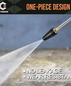 Pressure Washer Turbo Nozzle, 360° Rotating Power Washer Tips, 3400 PSI with 1-4 Quick Connect, 5 Spray Nozzle Tips Replacement For Ryobi, Karcher, Greenworks, and More - 5