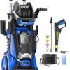 Pressure Washer 5000PSI-Max 3.5GPM Touch Screen Adjustable Pressure Power Washer with 4 Quick Connect Nozzles,Inlet Hose & Filter, Foam Cannon for Cars-Fences-Driveways Cleaning - 1