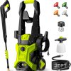 Power washers for Home, Home Cleaning, 4 Quick-Connect Nozzles & Adjustable Soap Tank Washers for Cars, Driveways, Patios, Fences - 1
