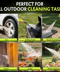 Power washers for Home, Home Cleaning, 4 Quick-Connect Nozzles & Adjustable Soap Tank Washers for Cars, Driveways, Patios, Fences - 7