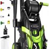 Pressure Power Washer 4500PSI with 4 Quick Connect Nozzles,Inlet Hose & Filter, Foam Cannon for Cars-Fences-Driveways-Patios-Home Cleaning - 1