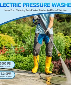 Pressure Washer Power Washer with Touch Screen, 5000PSIIMAX, 4 Quick Connect Nozzles and Foam Cannon, High Pressure Cleaning Machine for Cars-Fences-Driveways-Patios - 6