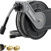 Giraffe Tools 60ft Pressure Washer Hose Reel, 4000 PSI Retractable Power Washer Hose Reel, Heavy Duty Hose Reel, Auto Rewind, Wall Mounted - 1