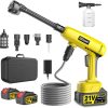 Cordless Pressure Washer,1250 PSI Cordless Power Washer with 2pcs 4.0Ah Battery&Charger & 6-in-1 Nozzle,Portable Power Washer Cordless for Home (Highsam01) - 1