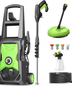 Power Pressure Cleaner for Effortless Cleaning with Surface Cleaner & 4 Nozzles & Detachable Foam Cannon for Easy Use, Home-Driveway-Car Wash-Patio-Fence-Garden - 1
