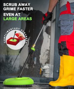 Power Pressure Cleaner for Effortless Cleaning with Surface Cleaner & 4 Nozzles & Detachable Foam Cannon for Easy Use, Home-Driveway-Car Wash-Patio-Fence-Garden - 5
