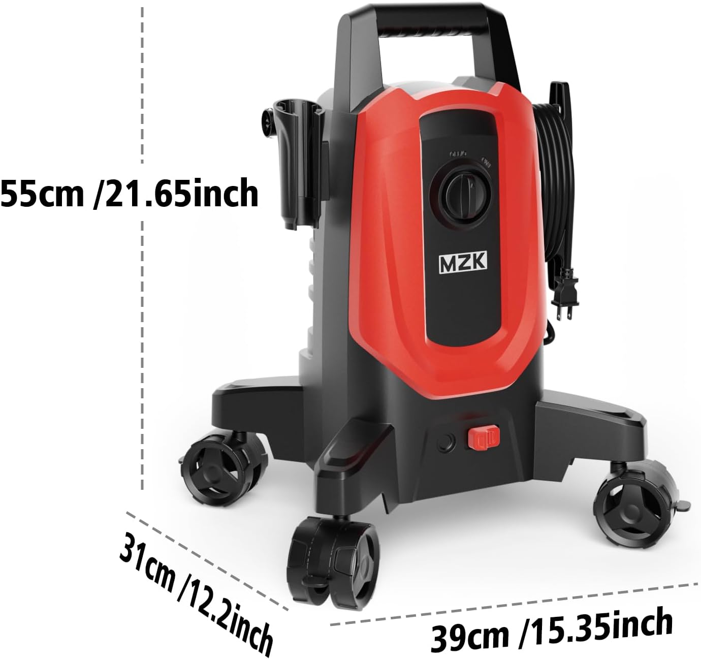 Pressure Washer, 5200PSI Power Washer with 4 Quick Connect Nozzles, High Pressure Cleaning Machine with Foam Cannon for Cars-Fences-Driveways-Patios-Home Cleaning - 3