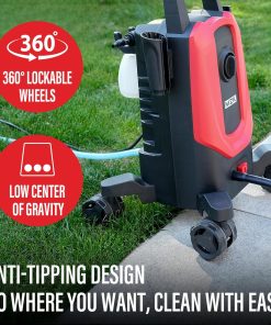 Pressure Washer, 5200PSI Power Washer with 4 Quick Connect Nozzles, High Pressure Cleaning Machine with Foam Cannon for Cars-Fences-Driveways-Patios-Home Cleaning - 4