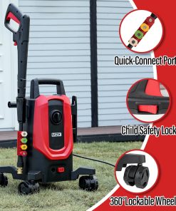 Pressure Washer, 5200PSI Power Washer with 4 Quick Connect Nozzles, High Pressure Cleaning Machine with Foam Cannon for Cars-Fences-Driveways-Patios-Home Cleaning - 8