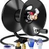 MEKOH Pressure Washer Hose Reel 50 ft x 3-8 or 65 ft x 1-4, 4000PSI Heavy Duty Power Washer Hose Reel with M22-14 Fitting, Hand Crank Metal Reel - 1