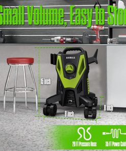 Pressure Washer -4800PSI Power Washer with 4 Quick Connect Nozzles, High Pressure Cleaning Machine with Foam Cannon for Car-Garage-Patio Home Cleaning - 5
