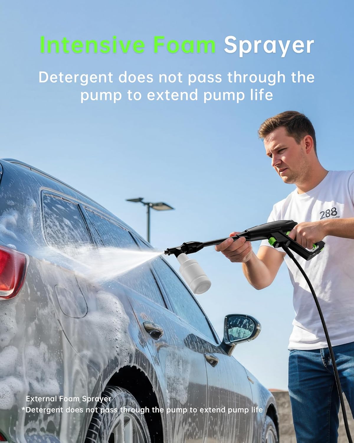 Pressure Washer, Patoolio Power Washers with Foam Cannon 4200PSI for Fences-Patios-Decks-Patios and Cars Powerwasher - 3