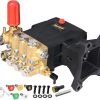 TOOLCY Pressure Washer Pump Max 4400 PSI 4.2 GPM, 1 Shaft Horizontal Gas Power Washer Pump Replacement, Direct Drive Triplex Plunger Replacement Pump with Pressure Adjustment Unloader - 1