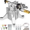 YAMATIC 7-8 Shaft Vertical Pressure Washer Pump 3000 PSI @ 2.5 GPM Replacement Pump for Power Washer, Compatible with GCV160, GCV190, Homelite, Troybilt, Ryobi, Rear Facing Inlet-Outlet - 1