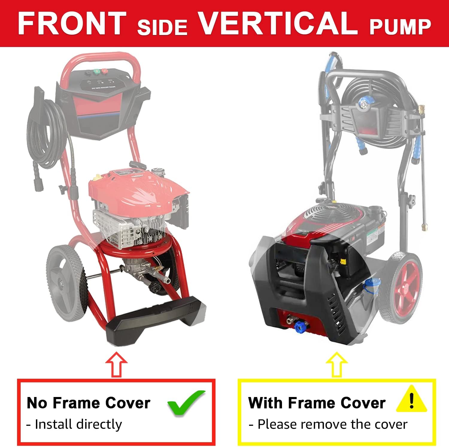 YAMATIC Vertical 7/8" Pressure Washer Pump — FRONT Inlet/Outlet, 3000 PSI 2.5 GPM — Replacement for Select Troy Bilt, Craftsman, Karcher, Brute, Homelite - Image 3