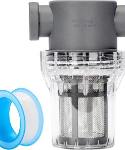 1-2 Female NPT in-Line Strainer - Garden Hose Filter for High Pressure Washer, Sediment Filter with 30 Mesh Stainless Steel Screen (1-2 30 Mesh) - 1