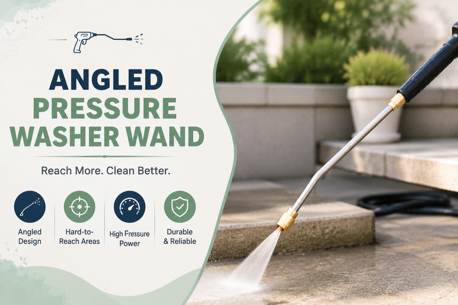 Angled Pressure Washer Wand