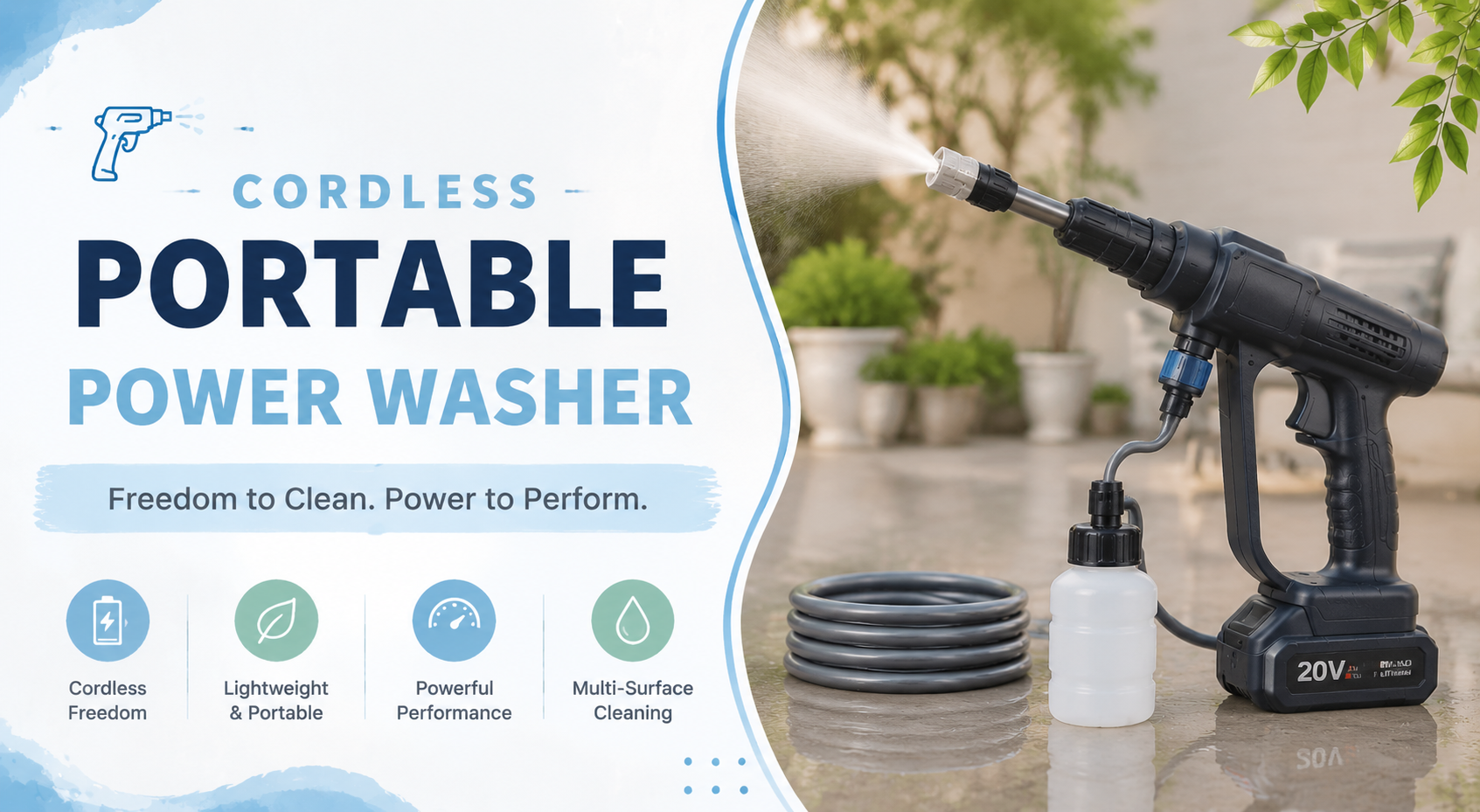 Cordless Portable Power Washer