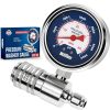 McKillans® High Pressure Washer Gauge - Push-to-Connect 3-8 Automatic Quick Connect - Stainless Steel - up to 6000 PSI - Measure Both PSI and MPa - Power Washer Pressure Gauge - 1