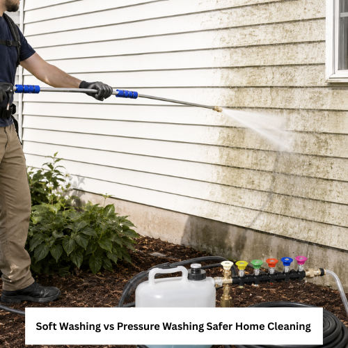Soft Washing vs Pressure Washing